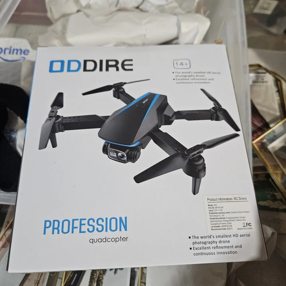 Black HD Camera Drone with Controller